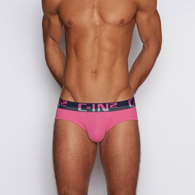 C - Theory Low Rise Brief Plato Pink - C - IN2 New York