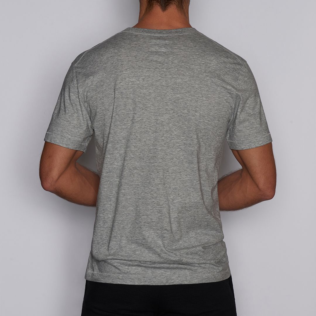 Layers Slim Crew Neck T-Shirt Grey Heather - C - IN2 New York