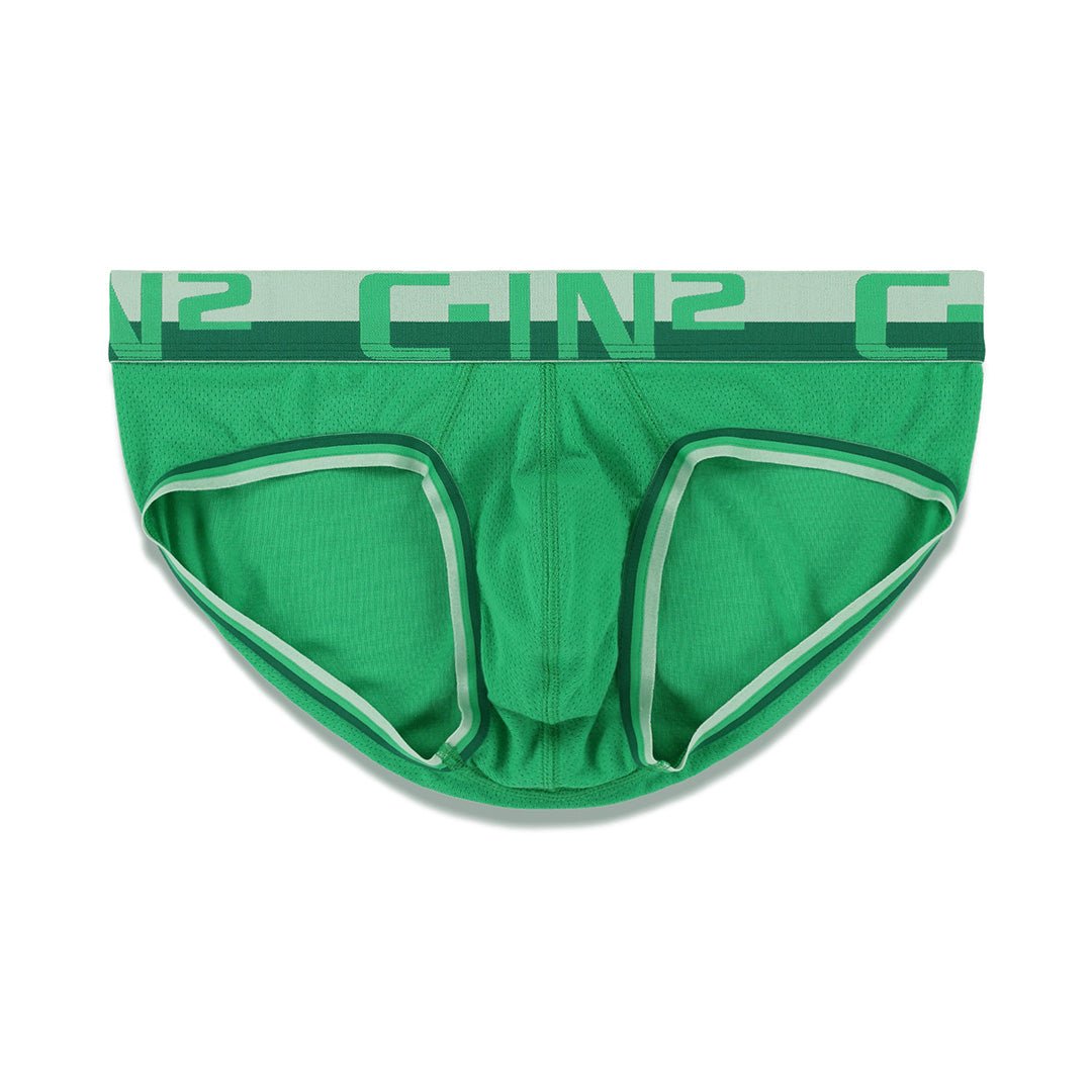 Mesh Low Rise Brief Galileo Green - C - IN2 New York