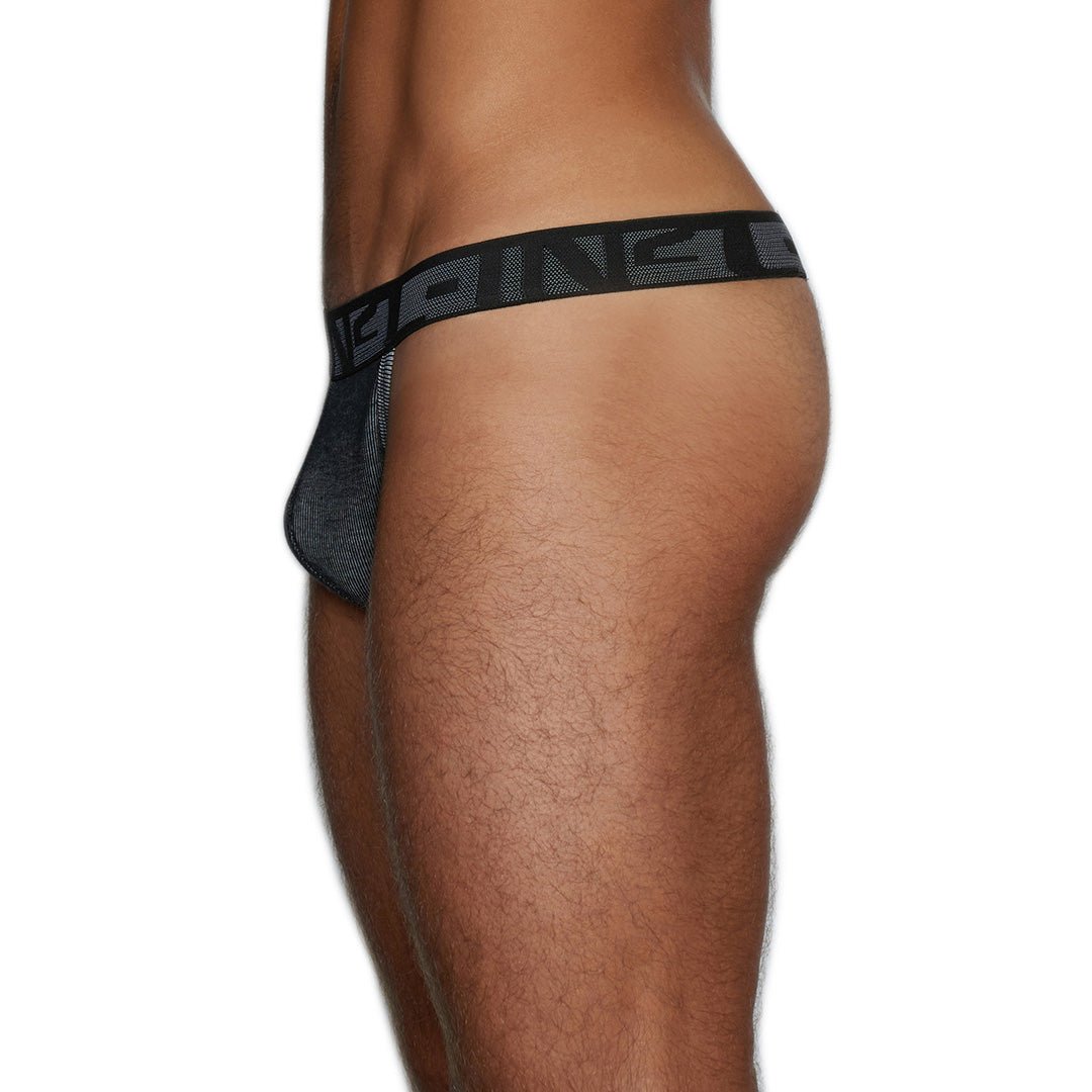 Undertone Thong Newsprint Black - C - IN2 New York